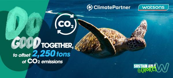 วัตสันตอกย้ำความมุ่งมั่นในการช่วยลดปัญหาความเปลี่ยนแปลงของสภาพภูมิอากาศ ตั้งเป้าชดเชยการปล่อยก๊าซคาร์บอนไดออกไซด์ 2,250 ตัน