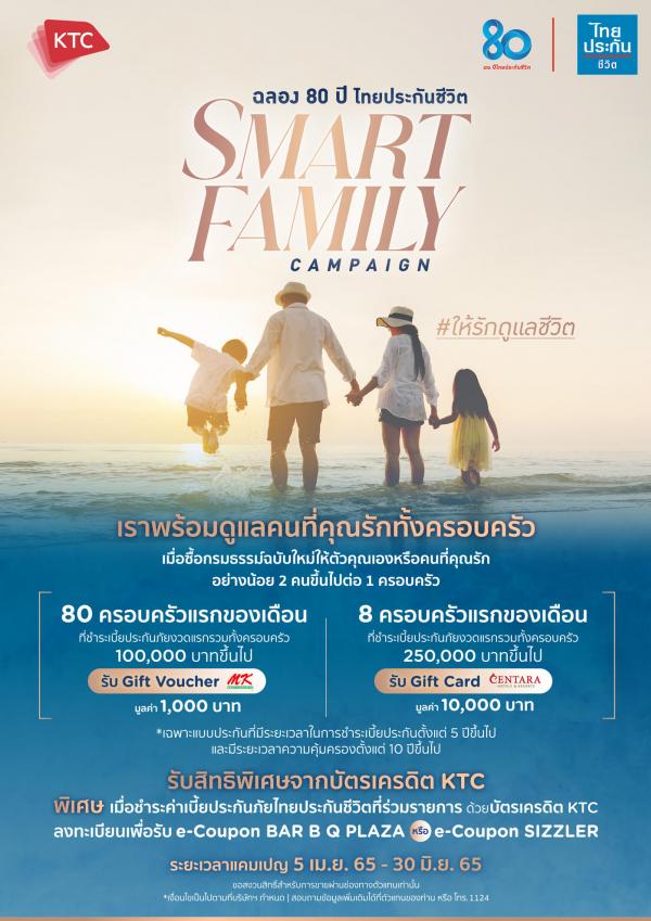 เคทีซีร่วมฉลอง 80 ปีไทยประกันชีวิต ให้สมาชิกรับสิทธิ์พิเศษสุดคุ้ม