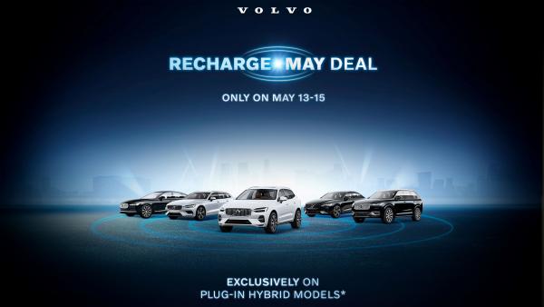 วอลโว่ คาร์ นำเสนอโปรโมชั่นสุดพิเศษ Recharge May Deal ให้ลูกค้าที่จับจองรถยนต์วอลโว่รับสิทธิพิเศษเพิ่มเติมเพียง 3 วันเท่านั้น!