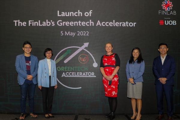 เดอะฟินแล็บ โดยธนาคารยูโอบี เปิดตัวโครงการ The Greentech Accelerator มุ่งบ่มเพาะสตาร์ทอัพและบริษัทผู้ให้บริการเทคโนโลยีเพื่อสิ่งแวดล้อมทั่วโลก   