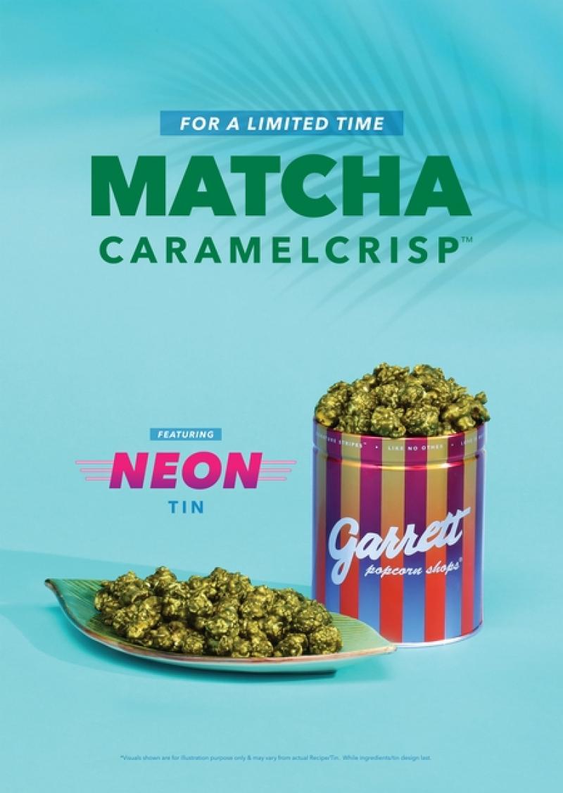 กลับมาอีกครั้งอย่างมีสไตล์กับ Matcha CaramelCrisp™ รสชาติสุดโปรดของแฟน ๆ Garrett Popcorn Shops® สำหรับเทศกาลสงกรานต์ปีนี้
