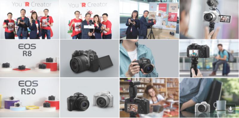 เอาใจคอนเทนต์ครีเอเตอร์! แคนนอนปล่อยกล้อง 2 รุ่นใหม่ลุยตลาดกล้องมิเรอร์เลส กับ EOS R8 และ EOS R50 พร้อมดันแคมเปญ You ‘R Creator