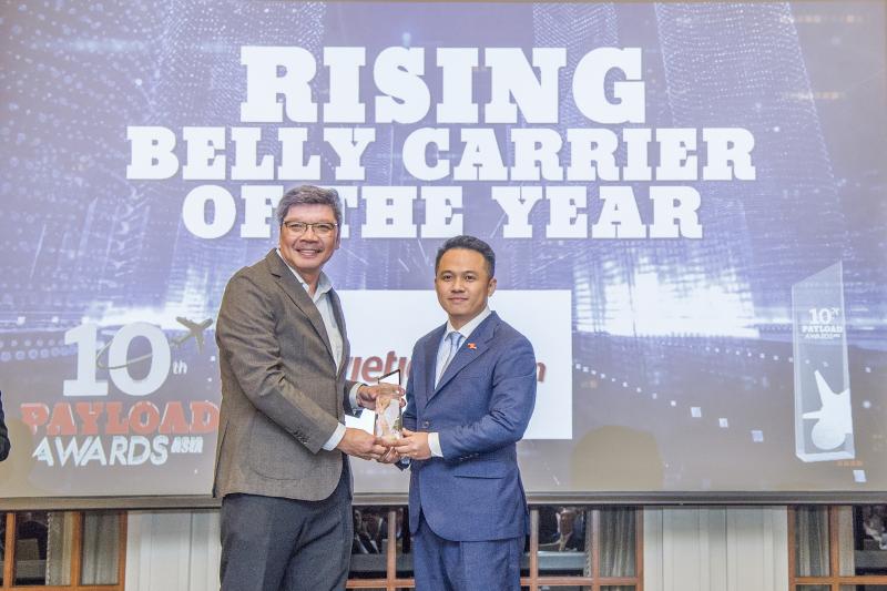 ไทยเวียตเจ็ทคว้ารางวัล ’Rising Belly Carrier of the Year’ จาก Payload Asia Awards ครั้งที่ 10