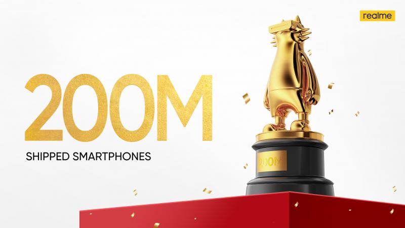 realme ฉลองยอดขายทั่วโลกทะลุ 200 ล้านเครื่อง! ประกาศเดินหน้าพัฒนานวัตกรรมเพื่อตอบโจทย์ลูกค้าทุกกลุ่ม ตั้งแต่ระดับเริ่มต้นไปจนถึงแฟล็กชิป