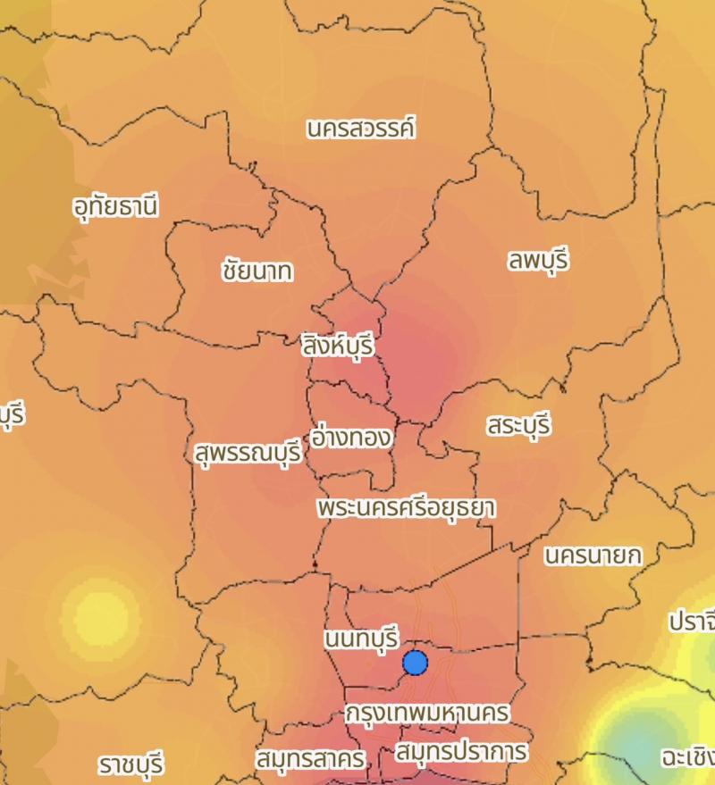 PM2.5 แดงต่อเนื่อง สมุทรปราการนำโด่ง 92 ไมโครกรัม ส่วน กทม. ยังแดงทุกเขต