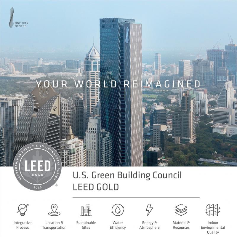 RML คว้ารางวัล LEED Gold สำหรับ ‘OCC’ อาคารสำนักงานลักชัวรี่ Grade A+ สูงที่สุดในไทย   ตอกย้ำอาคารมาตรฐานระดับโลกที่ประหยัดพลังงานและอนุรักษ์สิ่งแวดล้อม 