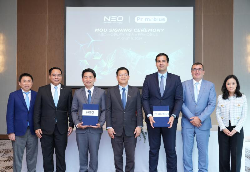 NEO MOBILITY ASIA จัดพิธีลงนาม MOU กับ PRIMOBIUS ผู้นำด้านการรีไซเคิลแบตเตอรี่จากเยอรมนี เพื่อศึกษาความเป็นไปได้ ในการต่อยอดธุรกิจแบบครบวงจร