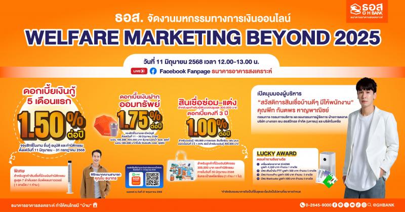 ธอส. ส่งโปรแรงร่วมขับเคลื่อนเศรษฐกิจไทยตามนโยบายรัฐบาล ธอส. ส่งโปรแรงร่วมขับเคลื่อนเศรษฐกิจไทยตามนโยบายรัฐบาล