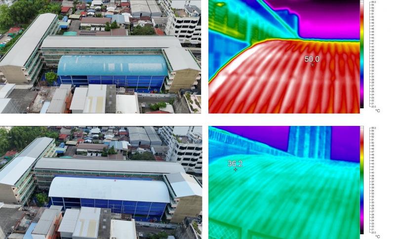 เบเยอร์ปฏิวัติห้องเรียนไทย พลิกโฉมหลังคาโรงเรียนกิ่งเพชร ด้วยเทคโนโลยีสีทาหลังคากันร้อนจากแบรนด์ BegerCool ผสานสารสะท้อนความร้อนระดับเดียวกับ NASA ลดอุณหภูมิได้สูงสุดเกือบ 14°C เบเยอร์ปฏิวัติห้องเรียนไทย พลิกโฉมหลังคาโรงเรียนกิ่งเพชร ด้วยเทคโนโลยีสีทาหลังคากันร้อนจากแบรนด์ BegerCool ผสานสารสะท้อนความร้อนระดับเดียวกับ NASA ลดอุณหภูมิได้สูงสุดเกือบ 14°C