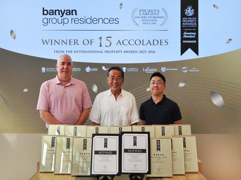 บันยันกรุ๊ป คว้ารางวัลสูงสุดจากงาน ‘Asia-Pacific Property Awards 2025-6’