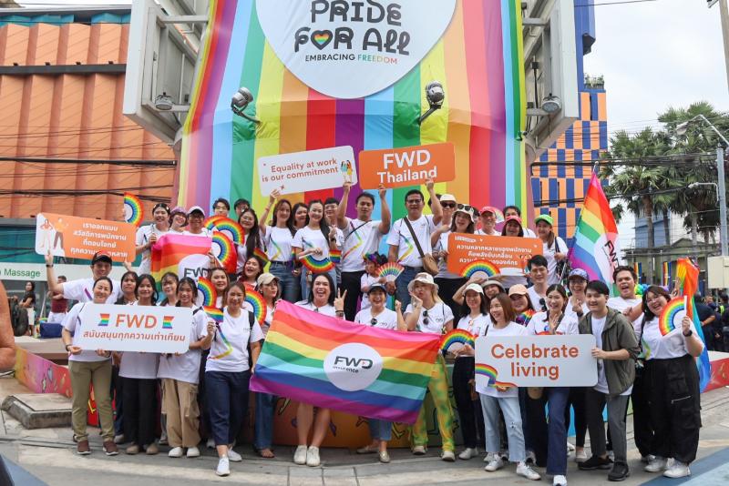 FWD ประกันชีวิต ร่วมสนับสนุนสร้างสังคมเท่าเทียม ในงาน Pattaya International Pride 2025 ต่อเนื่องปีที่ 3