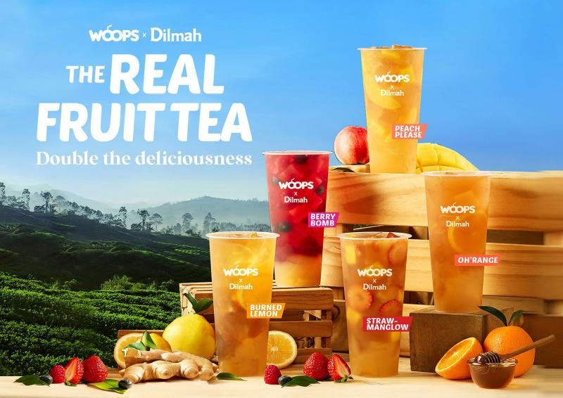 Dilmah ฉลองครบรอบ 40 ปี จับมือ WOOPS เปิดตัว “The Real Fruit Tea” ชาผลไม้แท้ 100% บุกตลาดเครื่องดื่ม สำหรับคนรุ่นใหม่ Dilmah ฉลองครบรอบ 40 ปี จับมือ WOOPS เปิดตัว “The Real Fruit Tea” ชาผลไม้แท้ 100% บุกตลาดเครื่องดื่ม สำหรับคนรุ่นใหม่