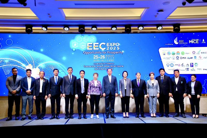 ทีเส็บ–อีอีซี ผนึกกำลังจัดงาน EEC EXPO 2025 ดึงรัฐ–เอกชน ชูศักยภาพโครงสร้างพื้นฐาน เทคโนโลยี ร่วมขับเคลื่อนเศรษฐกิจไทยสู่อนาคต