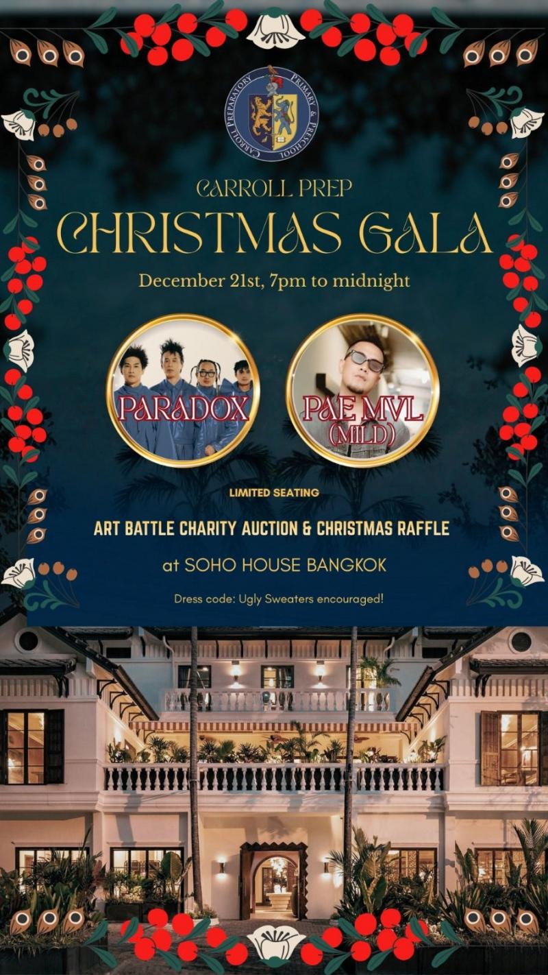 Carroll Prep จัดงาน “Carroll Prep Christmas Gala 2025: A Night to Give” ณ SOHO House Bangkok  