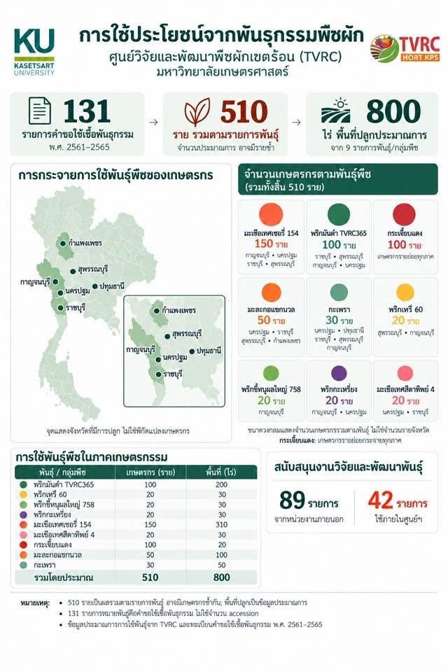 สรุปขั้นตอนการพัฒนาพันธุ์กะเพราจากงานวิจัยที่ใช้ประโยชน์จริง เพื่อขับเคลื่อนเศรษฐกิจของประเทศ 